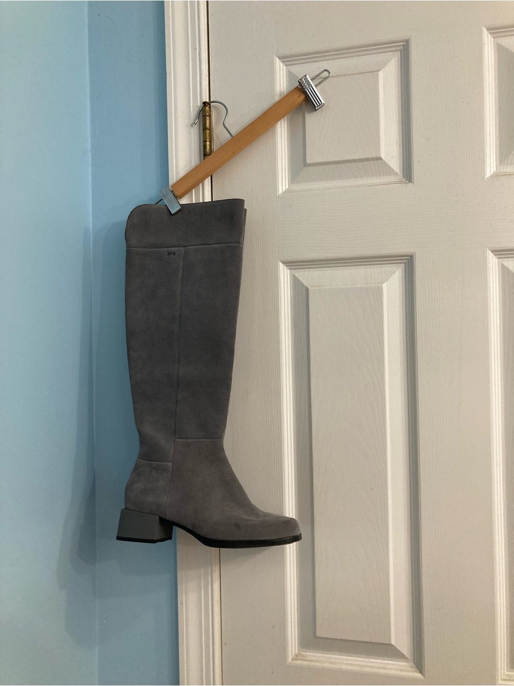 Camper Gray Over-the-Knee Suede Boots